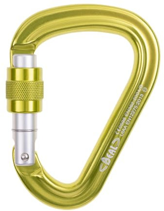 Beal Be Safe - Mosquetón de Escalada con Seguro, Color Verde, Talla Talla única