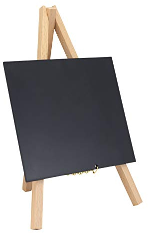 Securit MNI-B-KR-1 Tisch-Kreidetafel MINI mit Staffelei, buche, 1 Einheit