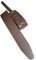 Leder Gitarrengurt 'Basic', in 10 Farben, 2 Längen und 3 Breiten, Echtleder, Farbe:dunkelbraun, Größe:6cm breit / 90-130cm lang