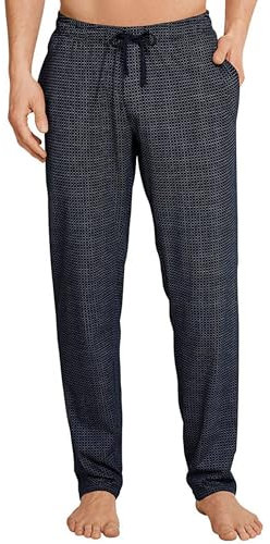 Schiesser Mix & Relax Hose Lang Bas De Pyjama, Blau (Dunkelblau 835), 48 Homme