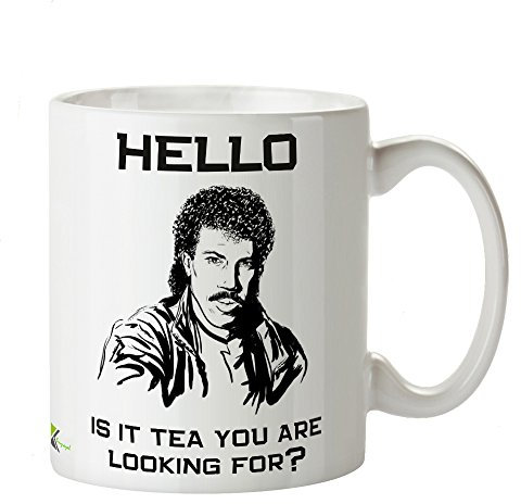Kruzroyal DZ202 Hello, is it Tea You are Looking for? Funny Novelty Great Gift Idea Coffee Tea Mug | Gift for Mum, Dad, Men, Women | 80s Music Pun, Novelty Coffee Cup, Birthday 11oz
