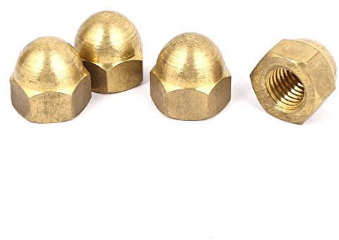Aexit M18 Thread Dia Dome Head Brass Cap Acorn Hex Nuts 4pcs (1327cb1ac5326c7056374c696629f45b)