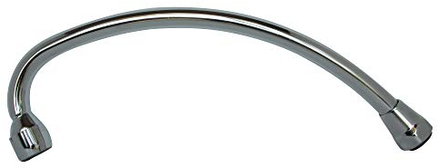 SOMATHERM FOR YOU, Bec col de cygne 20/27 avec aérateur, longueur 250 mm, finition chromée, idéal pour eau chaude et froide, compatible avec robinetterie standard