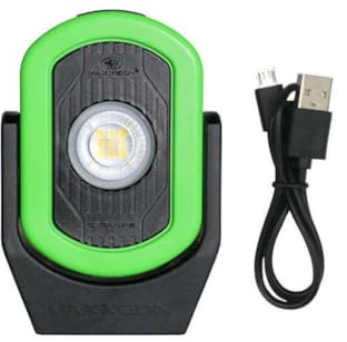 Maxxeon MXN00811, Hivis Green, 720 Lumens, USB Rechargeable LED Cyclops Workstar Work Light