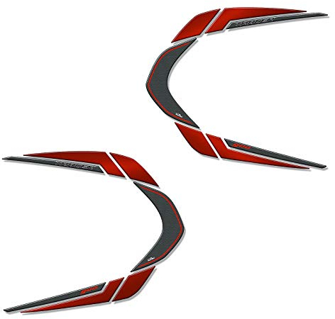 Resin Bike Adesivi Moto Compatibile con Yamaha Tracer 900 2018-2020 e 900 GT Nimbus Grey. Protezioni Borse Laterali da Urti e Graffi. Coppia Adesivi 3D Resinati