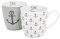 B&B 2 Stk Kaffetassn weiss grau