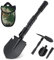 Boyisen, pala pieghevole da campeggio, portatile, in lega di acciaio, resistente, per auto, 40,9 cm, pala di sopravvivenza per fuoristrada, giardinaggio, campeggio, escursionismo, pesca