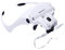 Head Mount Magnifier, Bweissth Lighted Magnifying Headband Glass Loupe Visor with 2 LED Light for Close Work, Watch Repair,Jewelry Work, Machine Repair, Arts & Crafts, Reading Aid
