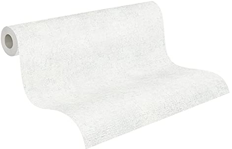 A.S. Création Unitapete Trendwall 2 Tapete einfarbig unifarben Vliestapete weiß matt glänzend fein strukturiert 380893 38089-3