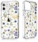 Losvick Case for iPhone 12 Mini, Papillon Design Transparent Party PC + TPU Bumper Shockproof Protection for iPhone 12 Mini, 5.4 inch - Butterfly