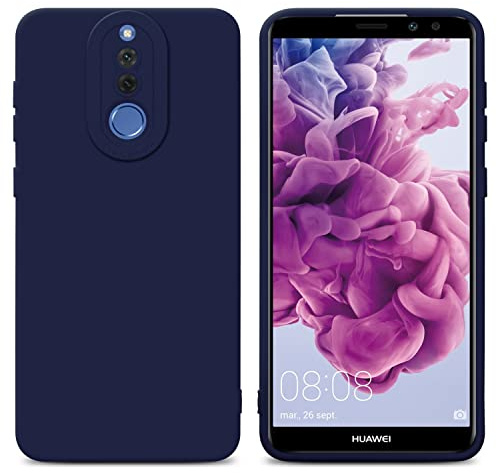 Cadorabo Hülle kompatibel mit Huawei Mate 10 LITE Schutzhülle TPU Silikon Case Liquid Design mit Kameraschutz Slim Kratzfest Weiche Gummi mit Rundumschutz Case Hülle für Huawei Mate 10 LITE in Blau