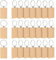 EFUTURETIME 24PCS Schlüsselanhänger Holz Blanko, Rechteckig, Wooden Keychain Schlüsselring, Beschriftbar Schlüsselanhänger Rohlinge Holz für DIY, Malerei, Dekoration, Geschenke