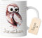 timalo® Tasse mit Namen bedrucken lassen | Eule Personalisierte Tasse Wunschname personalisierbare Geschenktasse für Kinder Jungen und Mädchen individuell | mug-t2-42