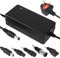 WMLBK Electric Scooter Charger, 54.6V 2A Power Supply Adapter with 5 Plug & Cooling Fan, Fast Charging Li-ion Battery Charger for Mobility Scooter Balance Bike