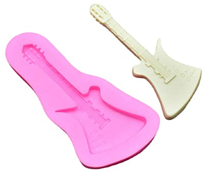 Silikon Fondant Form Kuchenformen 2 Stückediy Gitarre Form Fondantform Kuchen Dekoration Silikon Handgemachte Form