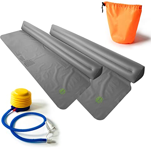 GAILFIELD Aufblasbare Bettgitter – Reise-Stoßfänger (2er-Pack), Baby- und Kleinkind-Schlafschutz für Doppelbett, Queen-Size-Bett, Kingsize-Bett – mit tragbarer Fußpumpe und Aufbewahrungstasche