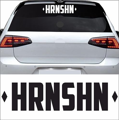 KLEBEKÖNIG Autoaufkleber - HRNSHN - Tuning lustige Aufkleber Sticker sprüche Stickerbomb Heckscheibenaufkleber Jdm lustige Auto-Aufkleber Fahrzeug Dekor
