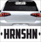 KLEBEKÖNIG Autoaufkleber - HRNSHN - Tuning lustige Aufkleber Sticker sprüche Stickerbomb Heckscheibenaufkleber Jdm lustige Auto-Aufkleber Fahrzeug Dekor