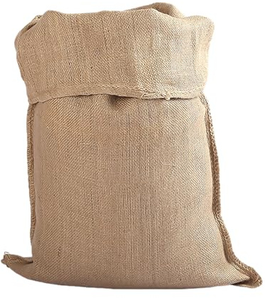 MEMOFYND 1 Stück Kartoffelsack Aus Grobem Stoff, Gemüse-Aufbewahrungssack, Gewebter Sandsack, Umweltfreundlicher Abbaubarer Jutesack, Wiederverwendbarer Jutesack, Mehrzweck-Jutesac