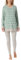Schiesser Damen Schlafanzug lang Frottee warm kuschelig wohlfühlen-Nightwear Pyjamaset, grün-Mel_181967, 48