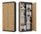 CDF Office Bücherregal RS-80 Hemn | Farbe: Anthrazit Artisan-Eiche | Für Wohnzimmer, Büro, Arbeitszimmer | Modern | Regal für Bücher und Spielzeug | Ideal für Kinderzimmer, Teenager, Jugendzimmer