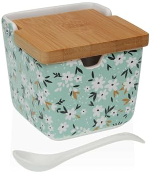 Versa Sucrier Bellis en céramique 8,8 x 8,5 x 8,8 cm