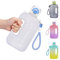 Darryy Flat Water Bottle, Borraccia 750 ml Plastica Sportiva, Bottiglia Acqua Rettangolare, Bottiglia d Acqua Piatta per Attività all'aperto, Borraccia Senza Bpa (Bianco)