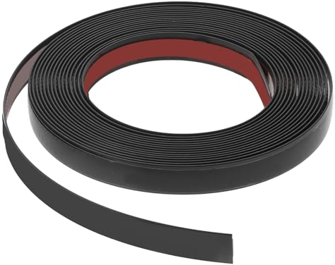5m * 1.3cm Zierleisten Selbstklebend Schwarz, PVC Material Wandverkleidung Stuckleisten Wand Flexibles zum Abziehen Deckenleiste für Borde, Wanddekoration, Spiegelrahmen, Türen, Möbeldekor