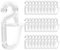 70 Pieces Transparent Plastic Curtain Hooks, 6mm Universal PC Rolling Drapery Sturdy Clip Hooks, Curtain Rail Track Glider Sliding Hooks, Household Sliding Curtain Hooks for Bashroom Kitchen Office