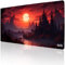 Tilt Grand Tapis de Souris Gamer XXL 100x50 cm | Tapis de Bureau Gaming Anti-Dérapant | Mouse Pad Imperméable pour PC et Accessoires Gaming | Tapis de Clavier (Moonshadow Keep)