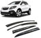 Rumplex Windabweiser Luftabweiser Regenabweiser Seitenfensterabweiser Kompatibel mit Opel Mokka 2013-2019 Autofenster Regenschutz Regenabweiser Anklebbare Deflektoren 4 Stück