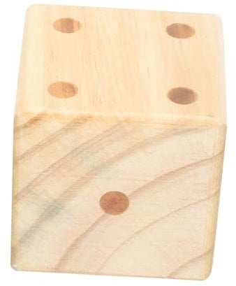 ifundom Holzwürfel Mehrzweckwürfel Holz-bastelwürfel Für Partyspiel-würfelspielzeug Holzwürfel-Requisite Mit Abgerundeten Ecken Kompakt Und Leicht Zu Greifen Für Zuhause Und Partys