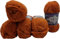 5 x 100 Gramm Ilkadim Export Velluto Strickwolle, Babywolle, 500 Gramm Strickgarn Super soft Bulky (terrakotta 06)