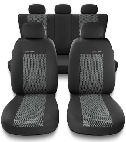 Mossa - Universal Sitzbezüge Auto kompatibel mit FIAT Panda II, III (2003- ) - Autositzbezüge Schonbezüge für Autositze - UNE-2