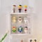 Siyecioa Schaukasten Vitrine, Acryl Vitrine Hängend, Vitrine Klein mit Tür für Action Figuren Spielzeug, Funko Pop, Modellautos MiniFiguren, Sammelfiguren, 2 Schicht (24.5×24.5×8cm)