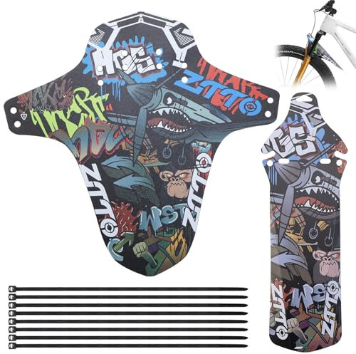GIAK Mudguard MTB Schutzbleche Mountainbike Fahrrad Schutzblech MTB Spritzschutz Für 26/27.5/29 Zoll Vordere und Hintere Kompatible Mudguard 2 Stück Fahrrad Mud Guard (C)
