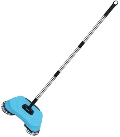 Genérico Escoba De Goma - Removedor De Peluquería | Cepillo De Limpieza De Alfombras | Barredora De Piso con Escobilla, Mango Ajustable para Uso Interior, Limpiador De Pieles De Gato De Perro