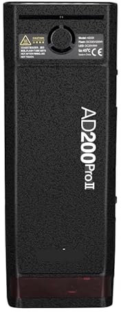 for Godox AD200 Pro II Pocket Camera Flash Strobe Skin Vinyl Wrap Film Protective Sticker Protector Coat Photography Accessories AD200 Pro II(Frosted Black)