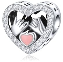 BIZK Goldene Charm Anhänger 925 Sterling Silber für Armband Bead Pendant für Europäische Armbänder und Halsketten