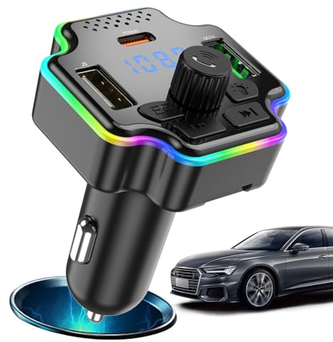 Yidueace FM-Sender,FM Audio Player Ladegerät - Auto Adapter Ladegerät | Für Freisprechanrufe In Fahrzeugen Automobil LKW SUV Und Für Fahren Reisen Und Tägliches
