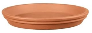 changgengyi Pflanzschale Kleiner Terrakotta-Topfpflanzenuntersetzer, Ton-Pflanzschalen, ideal for drinnen und draußen, 13 cm