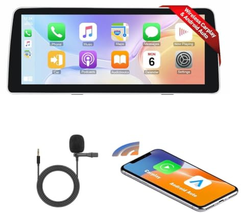 Autoradio Mit GPS Navigation HD Bildschirm Touch Display mit Carplay Auto Radio für BMW 1er 2er Series F20 F21 F22 F23 114d 114i 116d 116i 118d 118i 120d 2011/11-2019/06 for CCC CIC NBT EVO System