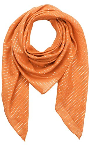 Freak Scene Superfreak Baumwolltuch - orange Lurex Silber - quadratisches Tuch