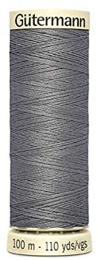 Gutermann Sew All Polyester Thread, Steel Wool 0496, 100 m