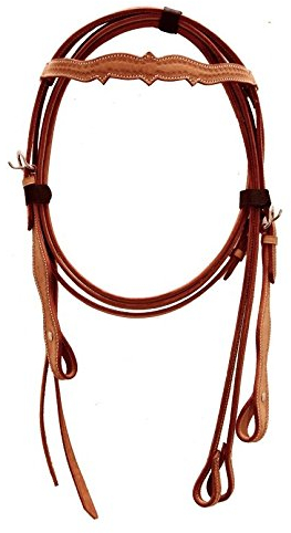 PS Pferdeartikel Stirnbandzaum, Westerntrense Little Peaks mit Zügeln