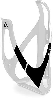 Cube Acid Bottle Cage HPP - Matt White/Black/Bicycle Cycling Cycle Bike Riding Ride Mountain MTB Road Bottle Bidon Vessel Flask Holder Mount Bracket Lightweight Plastic Water Hydration Part