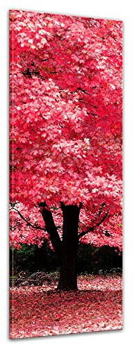 Bilderdepot24 Bild auf Leinwand | Herbst Abstrakt in 30x90 cm als Panorama Wandbild | Wand-deko Dekoration Wohnung modern Bilder | 202387