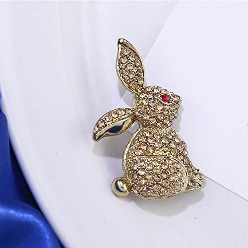 Uteruik 1pcs Rétro Vintage Lapin Broches De Broche pour Les Femmes en Alliage 25 * 40mm Broches
