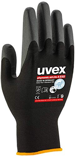 Uvex Phynomic AirLite A ESD Arbeitshandschuhe - 10 Paar Montagehandschuhe 08/M