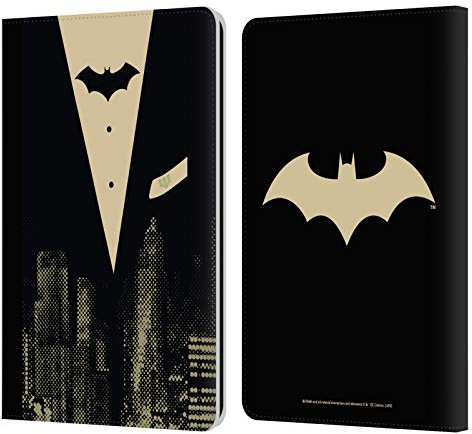Head Case Designs Offizielle Batman DC Comics Anzug Dualitaet Leder-Wallet-Hülle Kompatibel mit Kindle Paperwhite 1/2 / 3